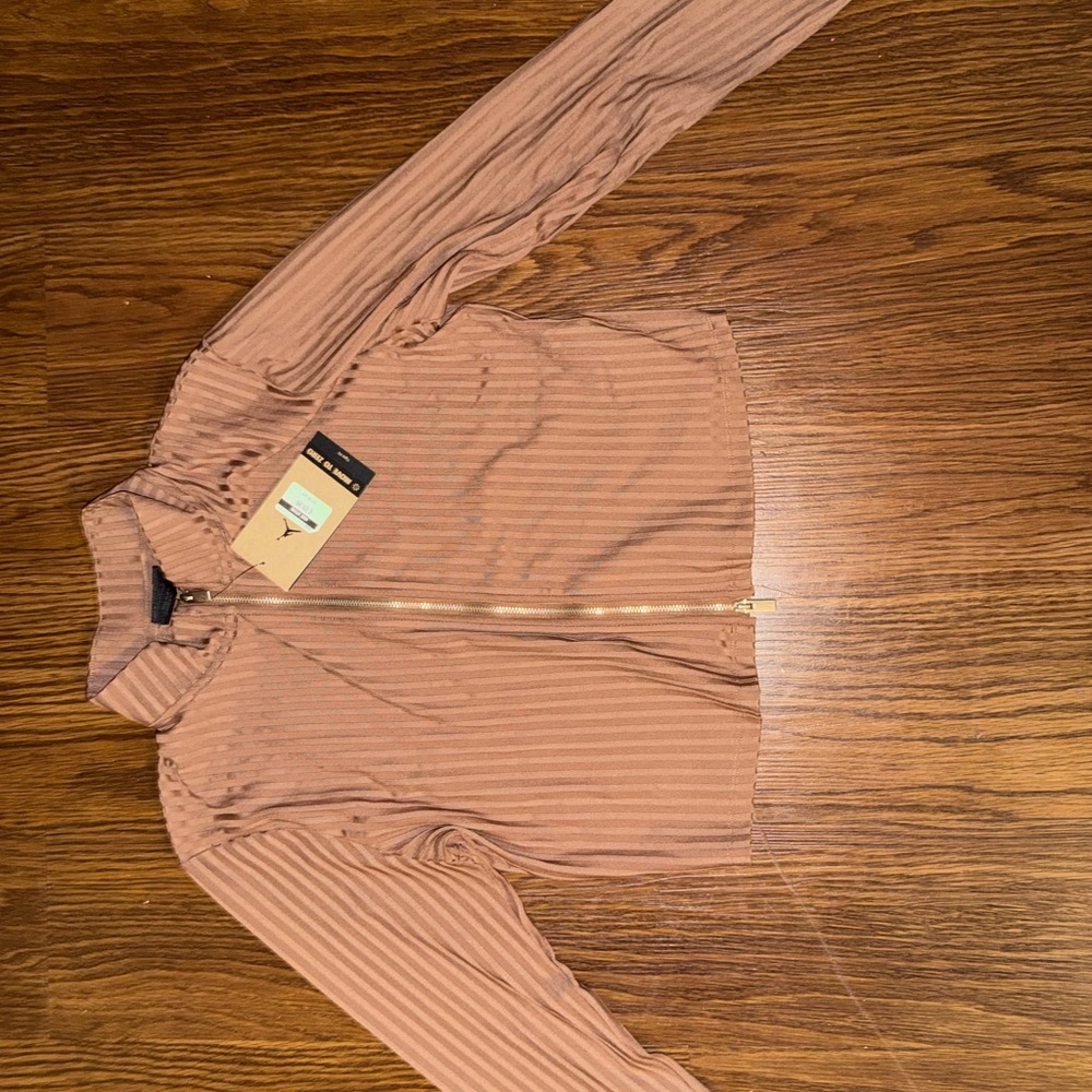 Nike Brown Striped Jacket